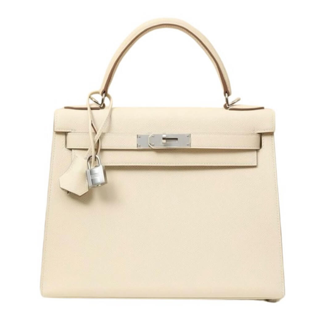 Hermès Kelly 28 Nata Swift &Palladium Hardware