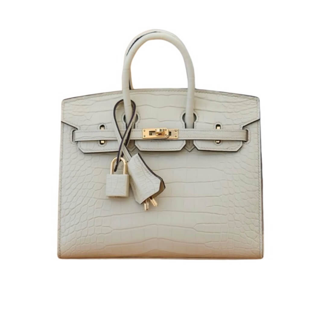 Hermès Birkin20 Nuage Matte Alligator& Palladium Hardware