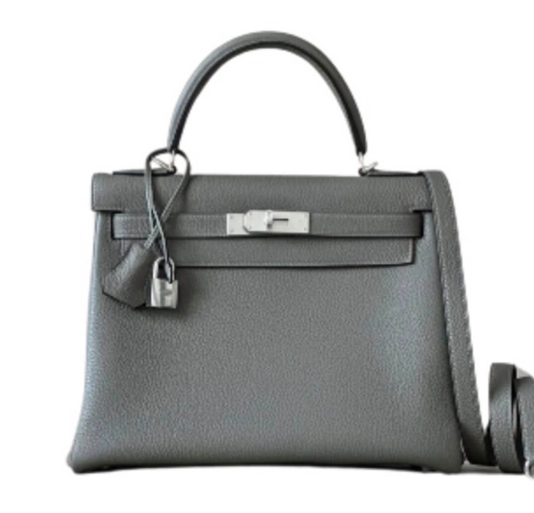 Hermès Kelly28 Gris Mouette Epsom &Palladium Hardware