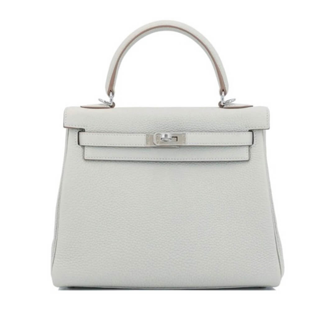 Hermès Kelly25 Pearl Gray Togo&Palladium Hardware