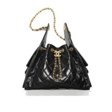 Chanel Calfskin Drawstring Bag