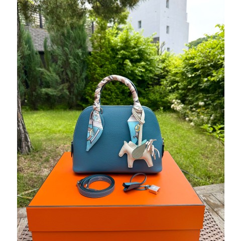 Hermes Bolide 25 Evercolor Blue Jean