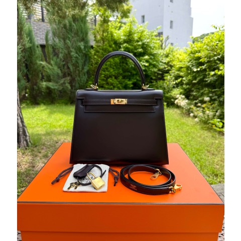 Hermes Kelly 25 Box Ebene