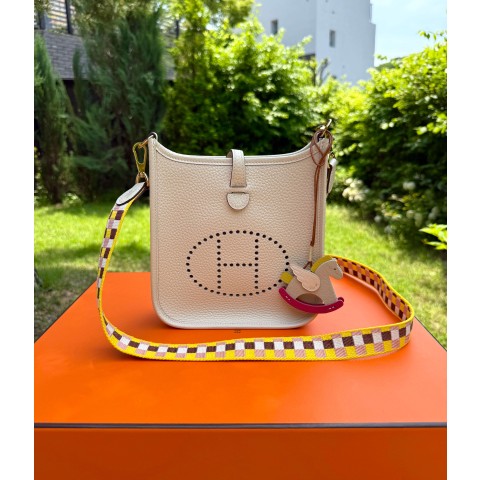 Hermes Mini Evelyn Togo Craie