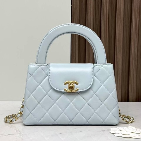 CHANEL 24P Kelly Nano Bag – Baby Blue (19cm)