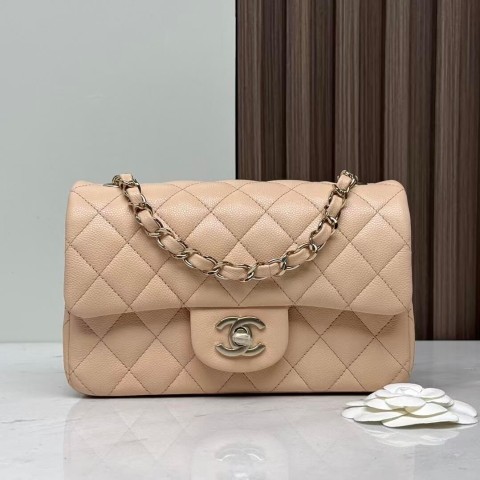 CHANEL Classic Flap Bag –  Apricot Pink(20cm)