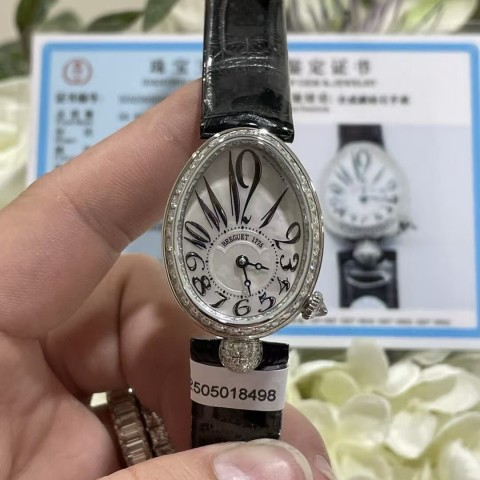 사파이어 다이아몬드 세팅 네이플스 퀸 커스텀 시계밴드 (33mm, Cal586 무브먼트)