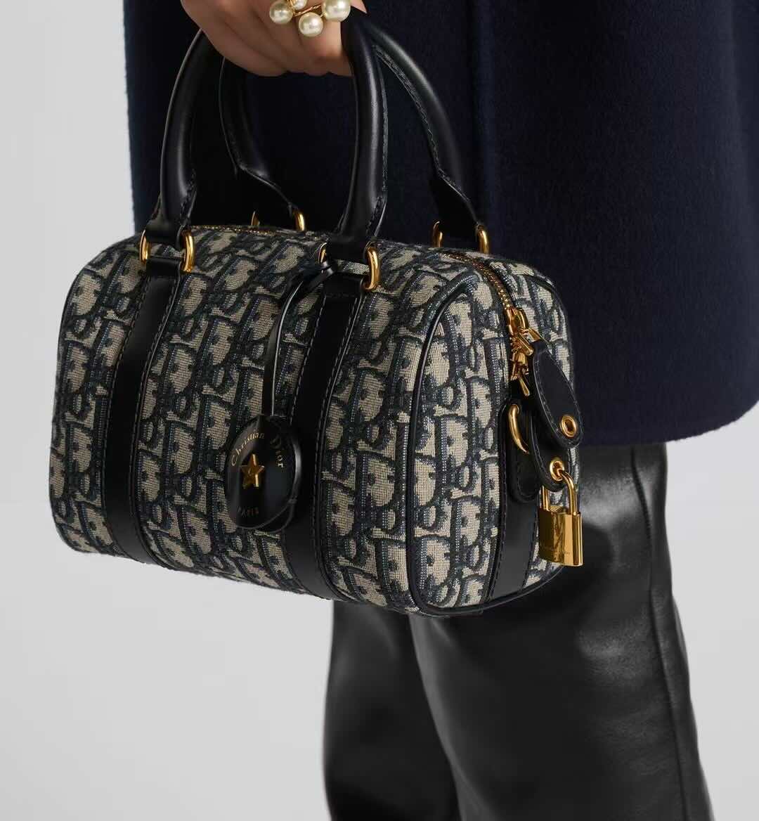 Dior Boston Groove 20 Bag – Vintage Pillow Style (Small Size 20.5×13.5×12 cm)