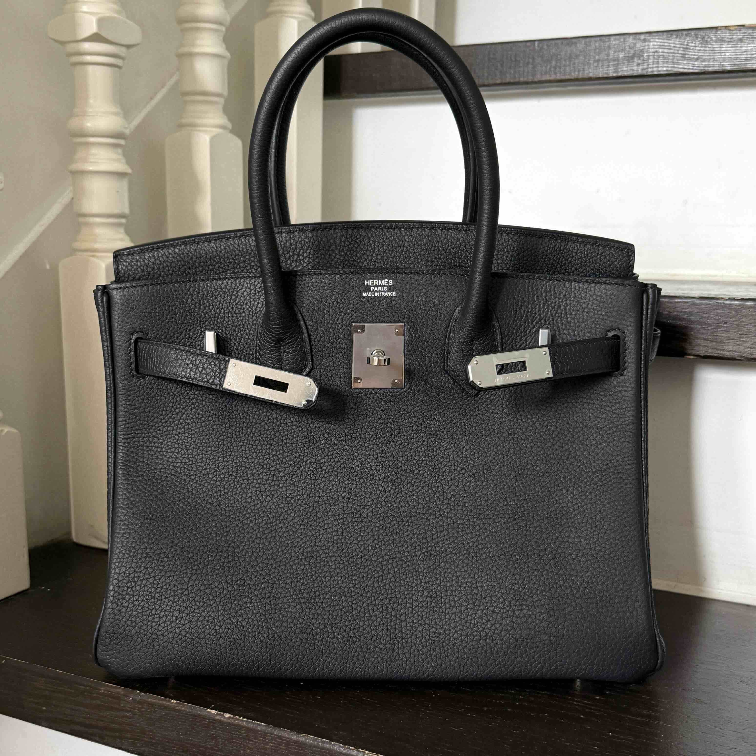 Hermès Birkin 30 Noir Togo palladium hardware