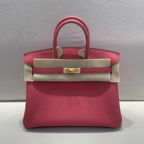 Hermès Birkin 25 Togo Rose Jaipur with Gold Hardware