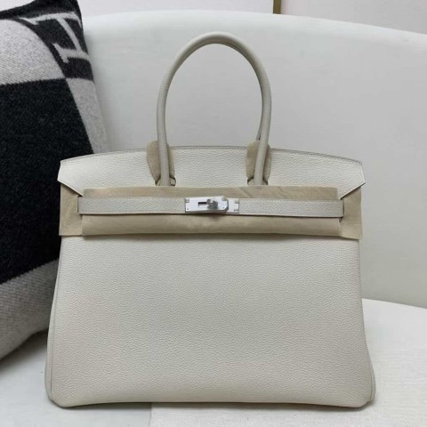 Hermès Birkin 35 Togo Craie with Palladium Hardware