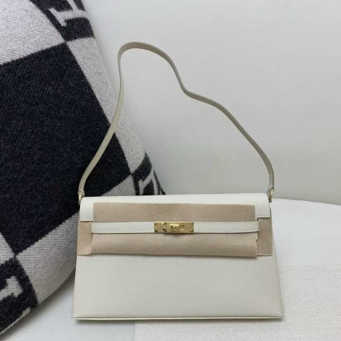 Hermès Kelly Elan Epsom Craie with Gold Hardware