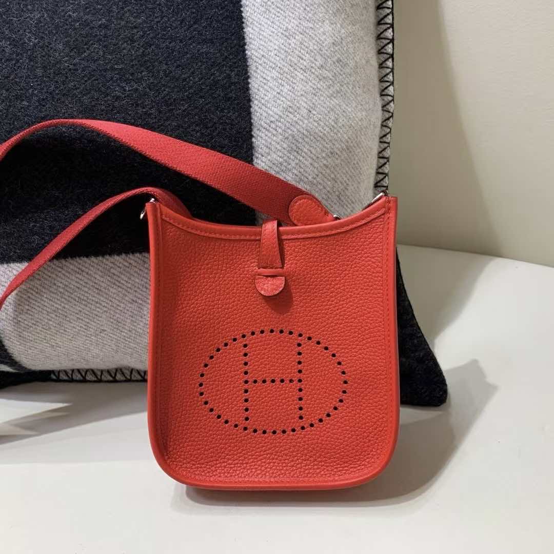 Hermès Evelyne TPM Rouge Casaque Clemence Gold Hardware