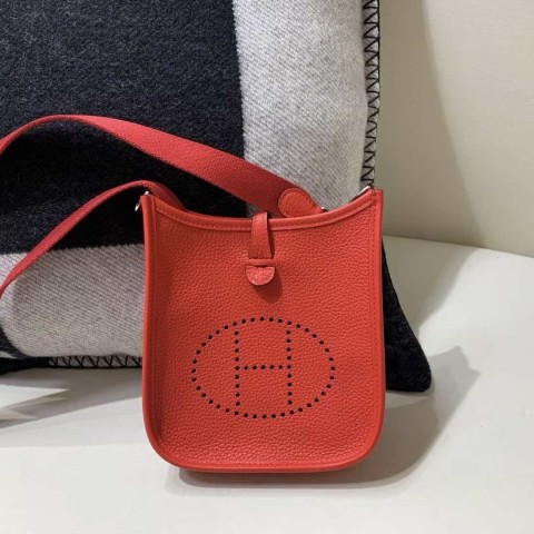 Hermès Evelyne TPM Rouge Casaque Clemence Gold Hardware
