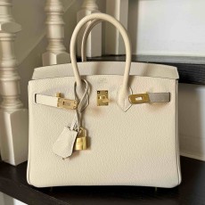 Hermès Birkin 25 Craie Togo x Gold Hardware