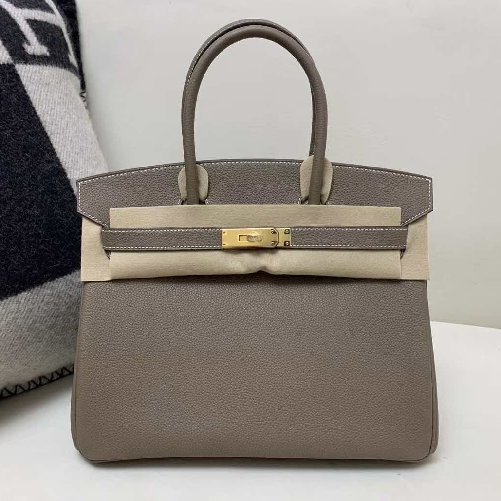 Hermès Birkin 30 Togo Etoupe with Gold Hardware