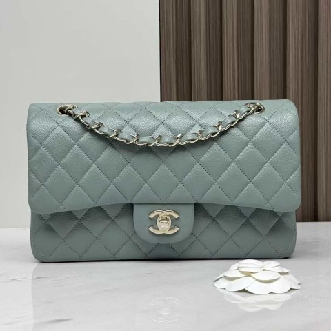 Chanel Classic Flap Season Limited Misty Blue 25cm