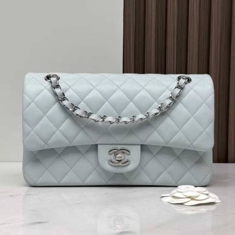 Chanel Classic Flap 25cm Season Limited Baby Blue