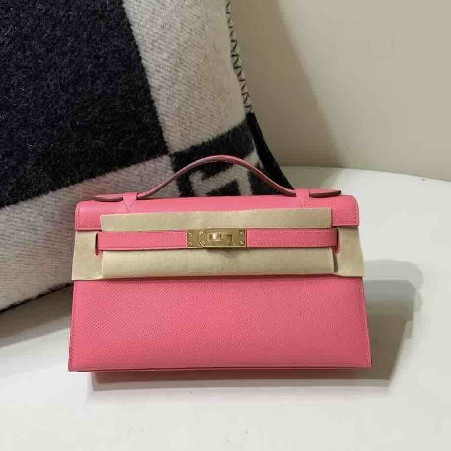 Hermès Mini Kelly II 20 Swift Rose Jaipur Gold Hardware