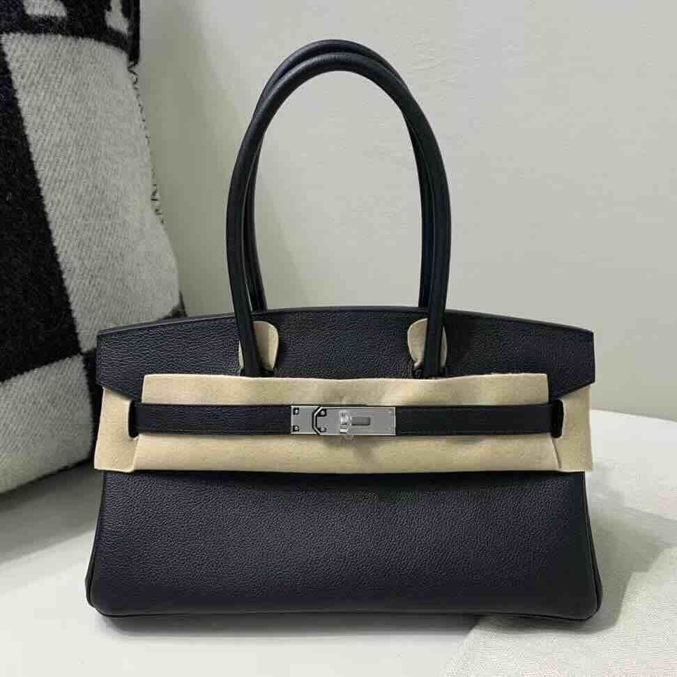 Hermès Birkin 25 Evercolor Noir Palladium Hardware