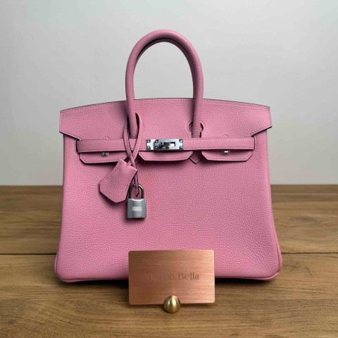Hermès Birkin 25 Rose Bubblegum Togo Palladium Hardwere(Special leather)