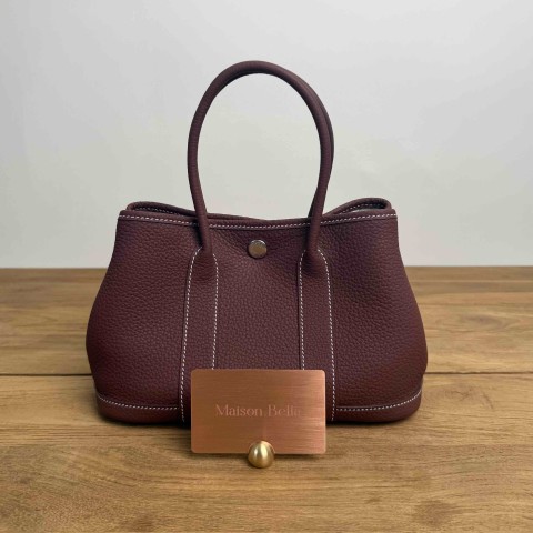 Hermès Garden Party 23 Rouge H Negonda Leather
