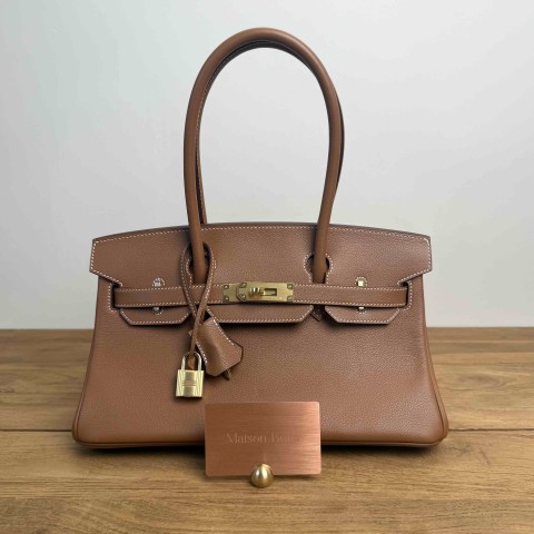 Hermès Shoulder Birkin 29 Gold Togo Gold Hardware