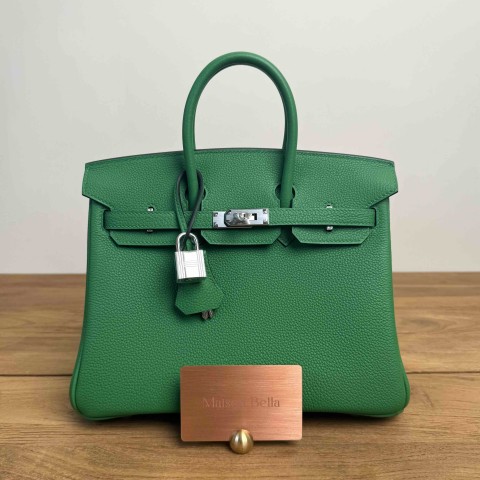 Hermès Birkin 25 Bamboo Togo Palladium Hardware(Special Leather)