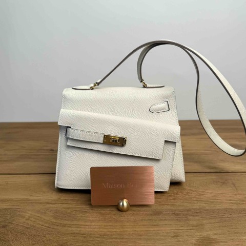 Hermès Desodre in Craie Epsom with Gold Hardware