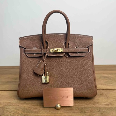 Hermès Birkin 25 Gold Togo with Gold Hardware