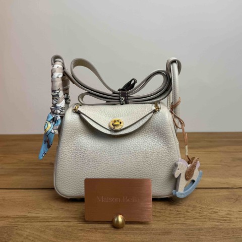 Hermès Mini Lindy Togo Craie