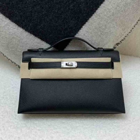 Hermès Mini Kelly I Epsom Leather Black / Palladium Hardware