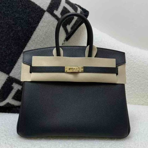 Hermès Birkin 25cm Epsom Leather Black / Gold Hardware