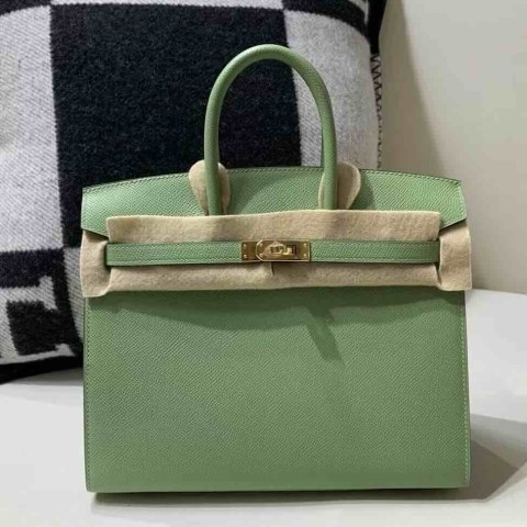 Hermès Birkin 25cm Epsom Leather 3I Avocado Green / Gold Hardware