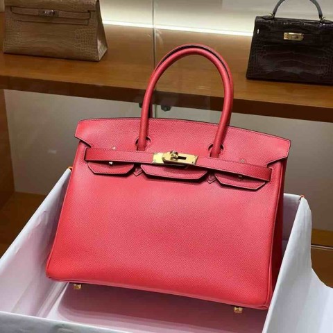 Hermès Birkin 25cm Epsom Leather Rouge Casaque (Q5) / Gold Hardware