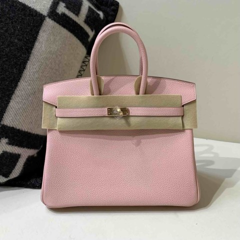 Hermès Birkin 25cm  Togo 3Q Rose Sakura/ Gold Hardware