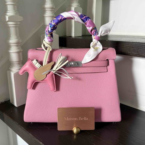 Hermès Kelly25 Togo Bubblegum x PHW(HCP)