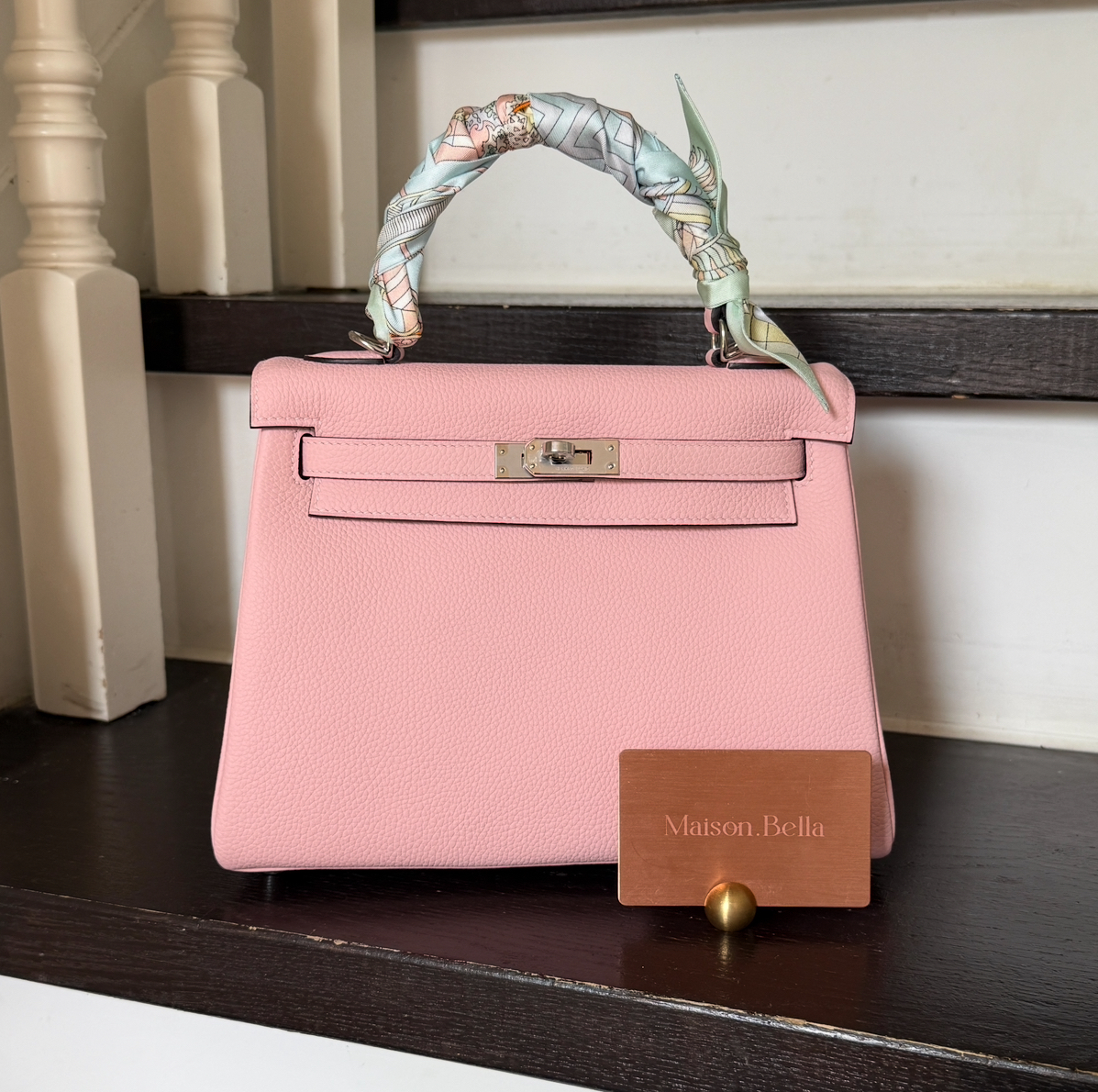 Hermès Kelly25 Togo Rose Darling x PHW(HCP)