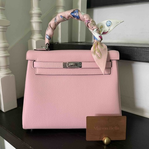 Hermès Kelly25 Togo Rose Darling x PHW(HCP)
