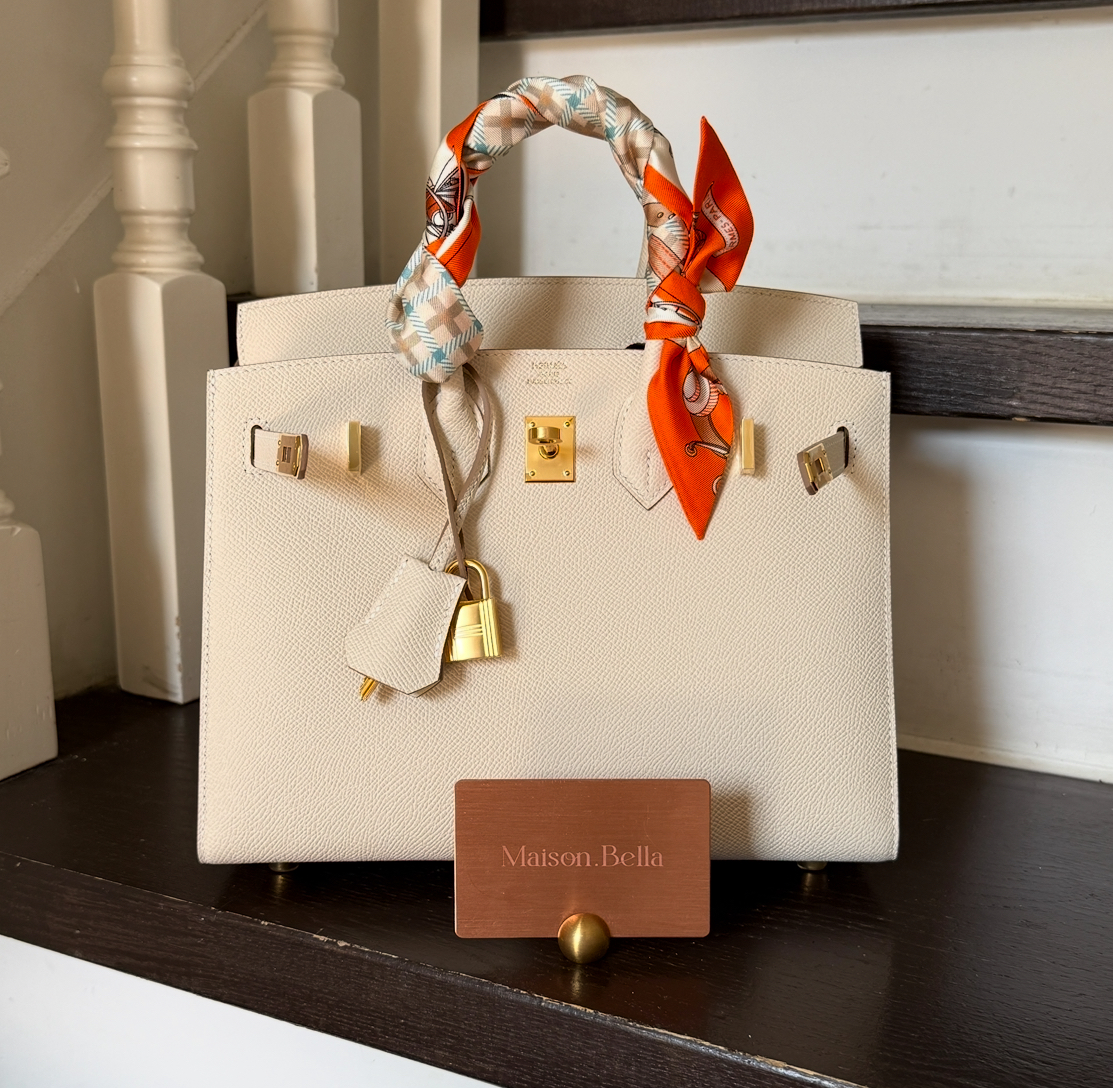 Hermès Birkin25 Epsom Craie x Gold