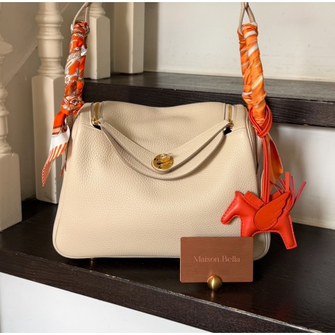 Hermès Lindy30 Clemence Craie x Gold (HCP)