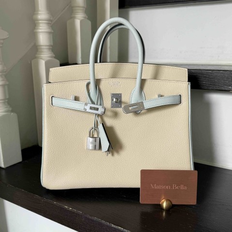 Hermès Birkin25 Misore Nata x Blue Brume x PHW
