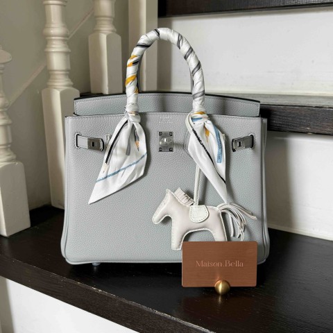 Hermès Birkin25 Togo Blue Lin x PHW(HCP)