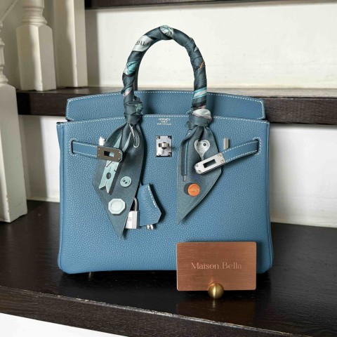 Hermès Birkin25 Togo Bluejean x PHW