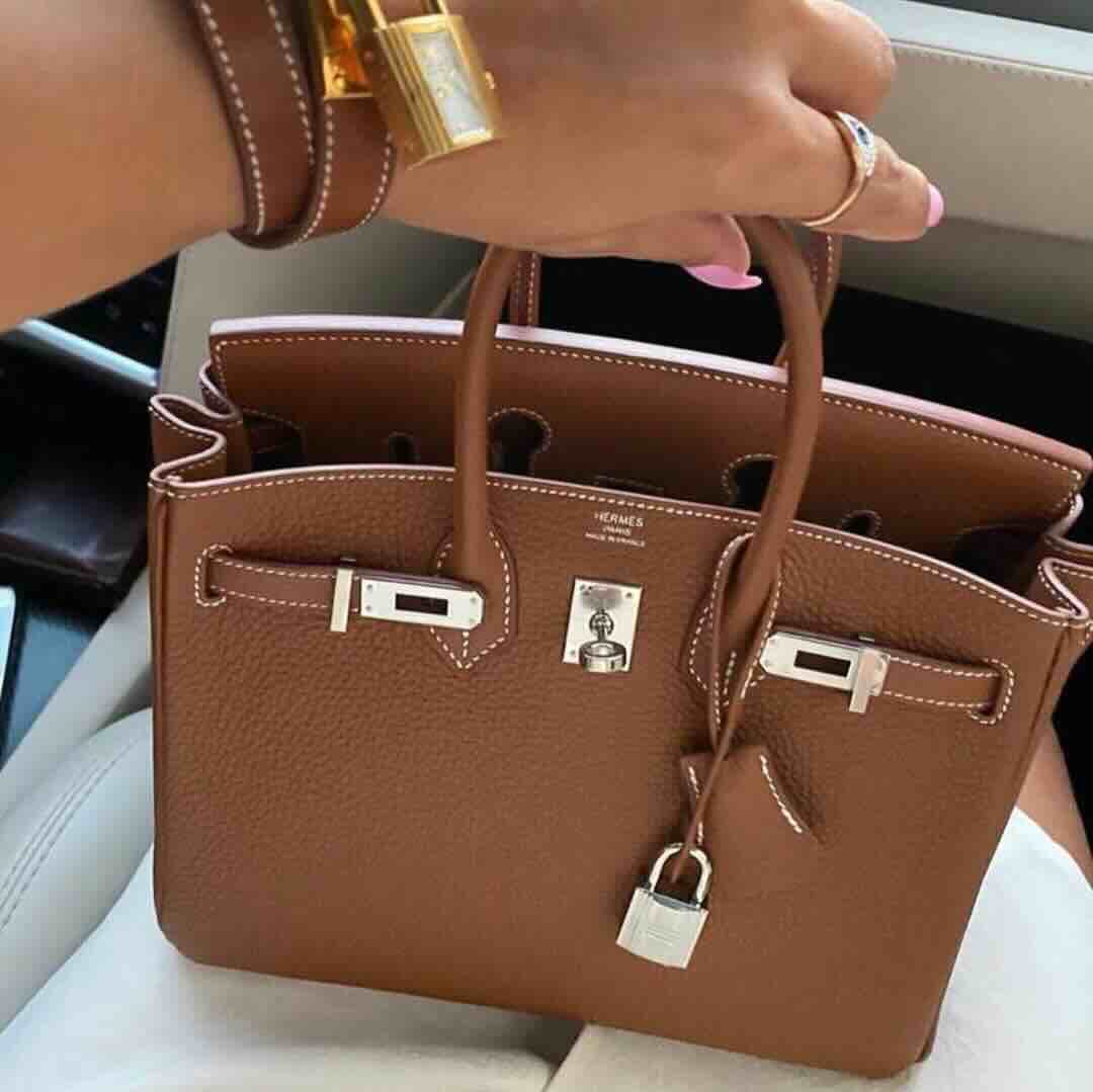 Hermès Birkin 25 Gold Togo with Palladium Hardware