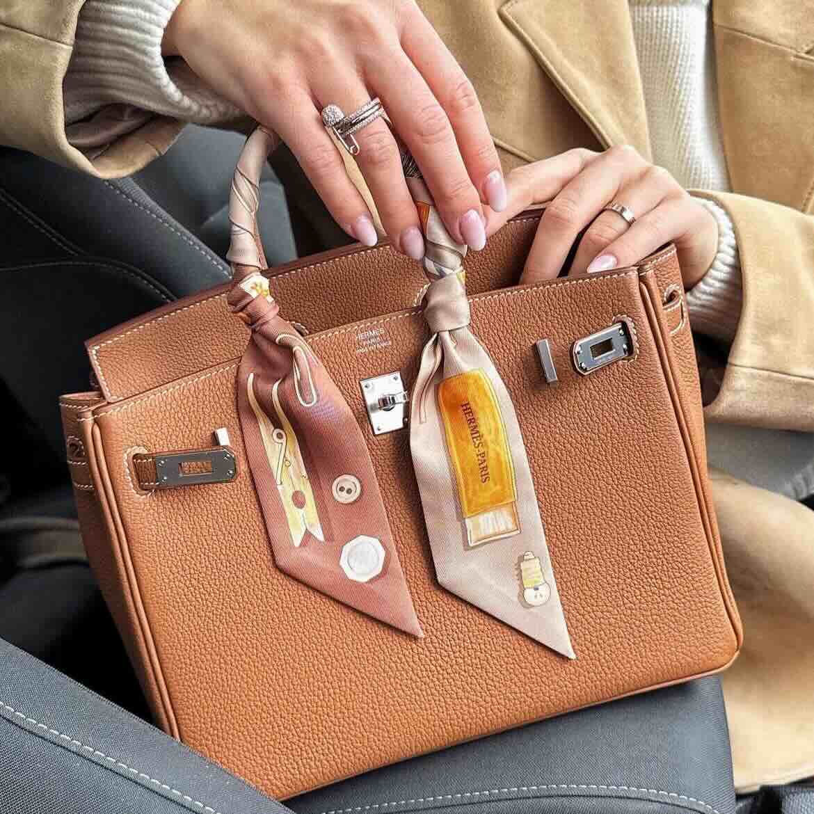 Hermès Birkin 25 Gold Togo with Palladium Hardware