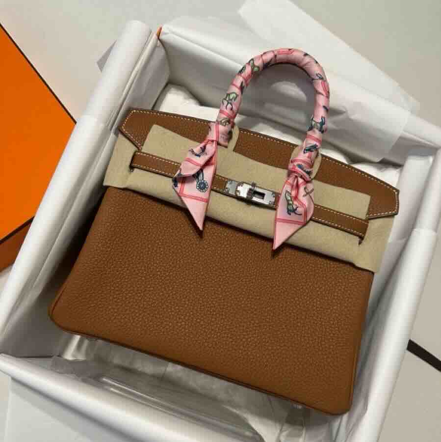 Hermès Birkin 25 Gold Togo with Palladium Hardware