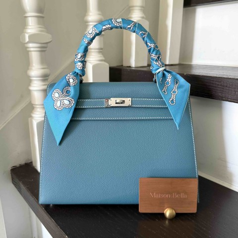 Hermès Kelly25 Epsom Bluejean x PHW