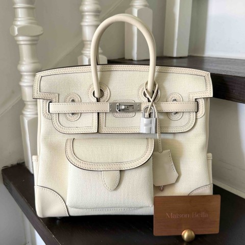 Hermès Birkin25 Cargo Craie x PHW