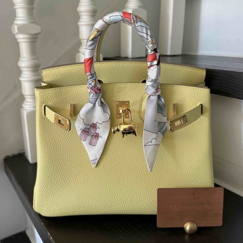 Hermès Birkin25 Togo Jaune Poussin x Gold Harware